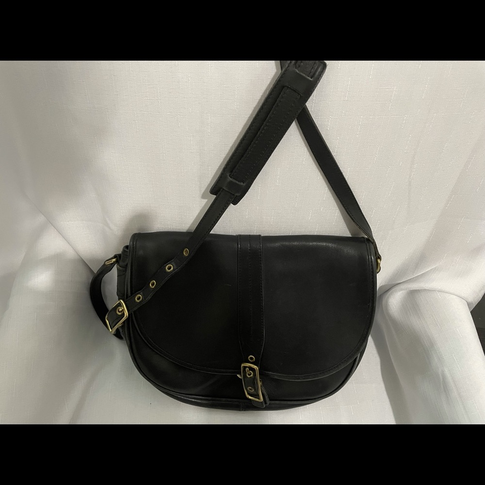 COACH CB BLACK LEATHER